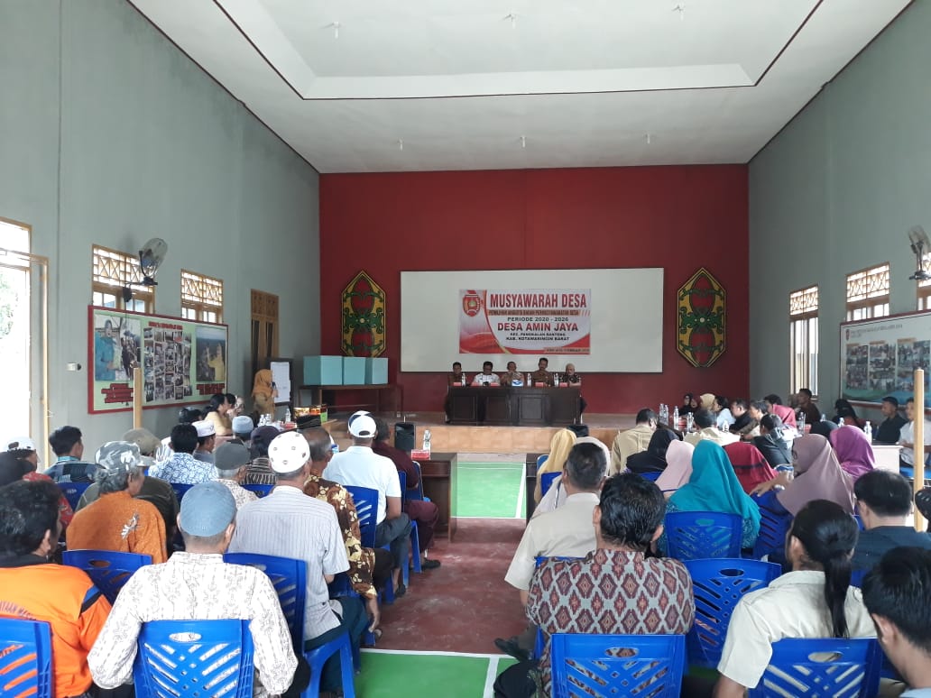 MUSYAWARAH DESA PEMILIHAN ANGGOTA BPD DESA AMIN JAYA PERIODE 2020-2026