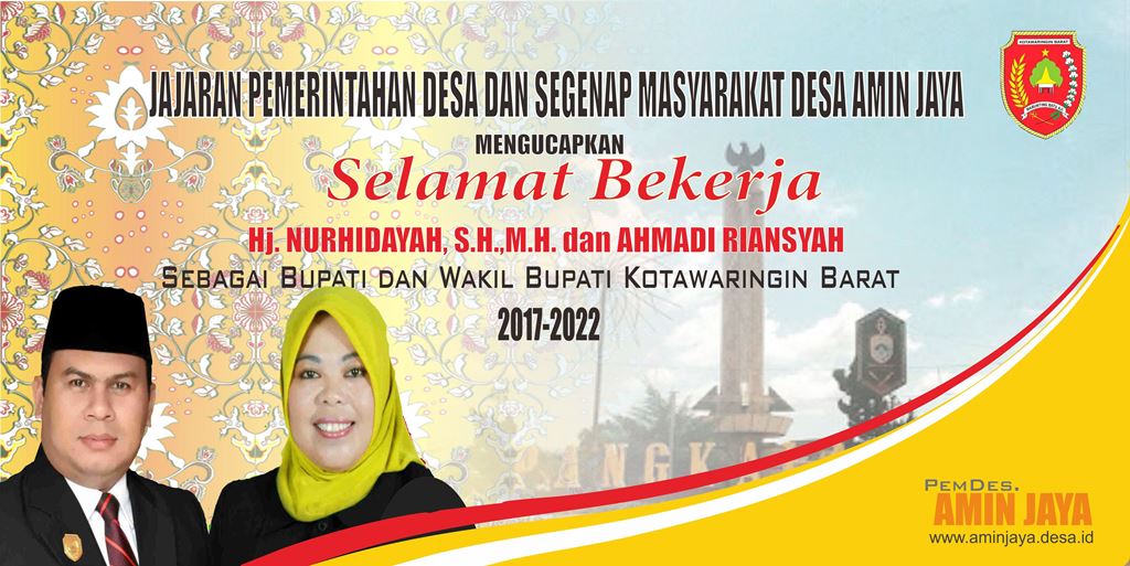 Selamat Bekerja Bupati dan Wakil Bupati Kotawaringin Barat Yang Baru